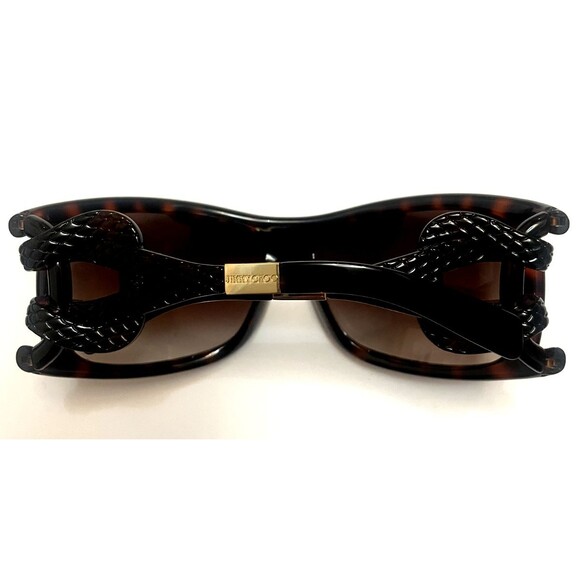EUC JIMMY CHOO JJ/S Vintage Jerry Logo Knot Oversized Sunglasses Made in Italy main image 4
